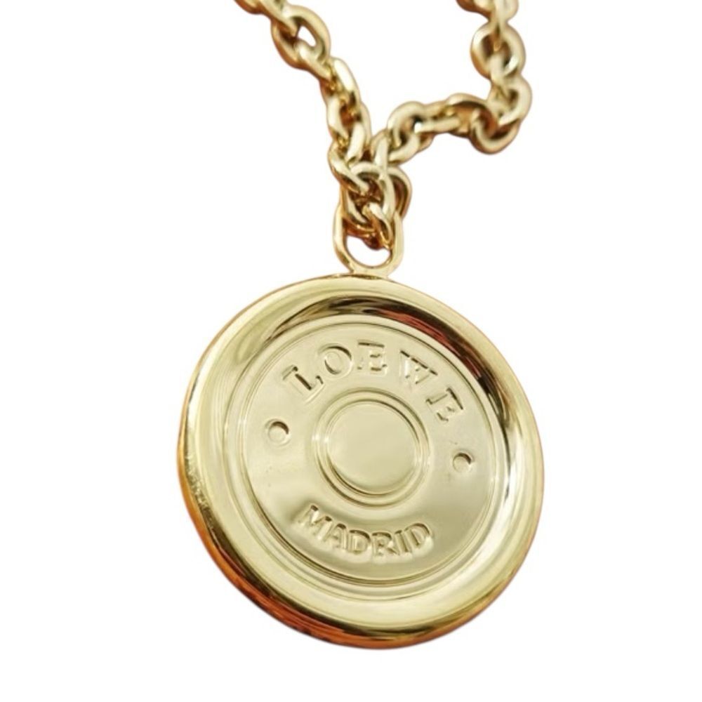 Auth Loewe Anagram Nappa Aire Goldtone Coin Bag Charm Keychain